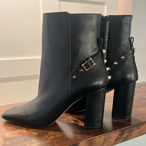 Valentino Garavani Women's Rockstud Block-Heel Booties